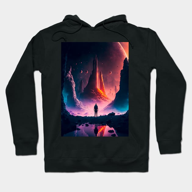 Galactic Takeoff Hoodie by James Garcia